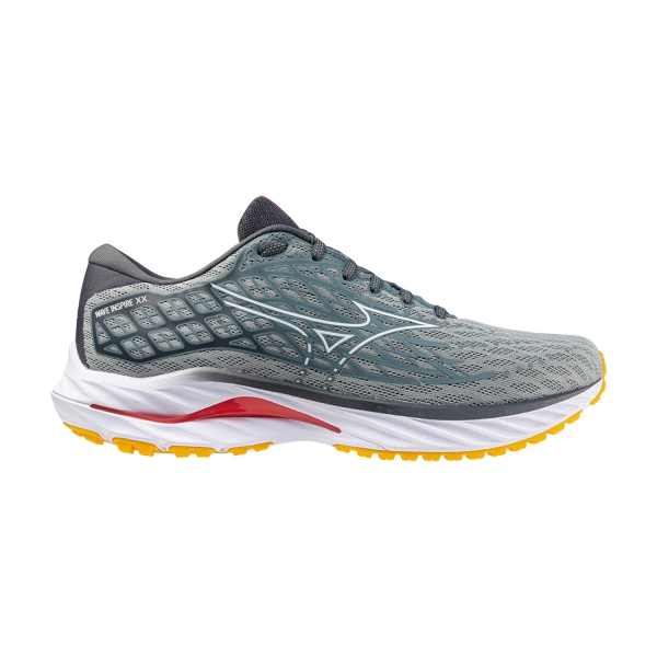 Men's Structured Running Shoes Mizuno Wave Inspire 20  Abyss/White/Citrus J1GC244401