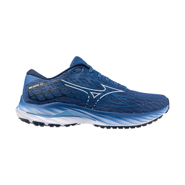 Men's Structured Running Shoes Mizuno Wave Inspire 20  Federal Blue/White/Alaskan Blue J1GC244406