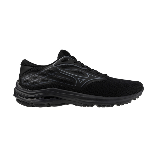 Men's Structured Running Shoes Mizuno Wave Equate 8  Black/Metallic Gray J1GC244803