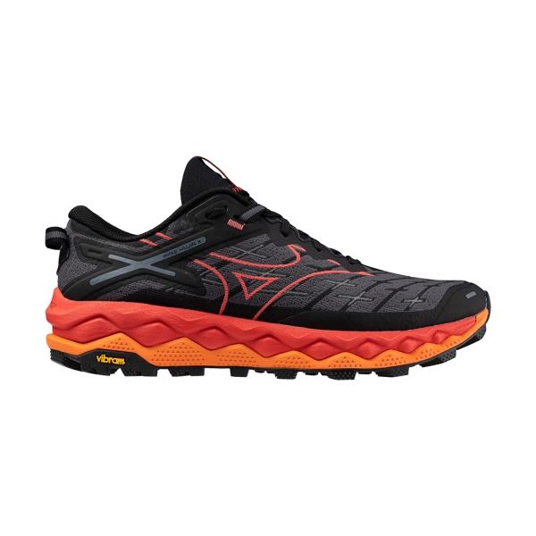 Men's Trail Running Shoes Mizuno Wave Mujin 10  Black/Cayenne/Nasturtium J1GJ247001