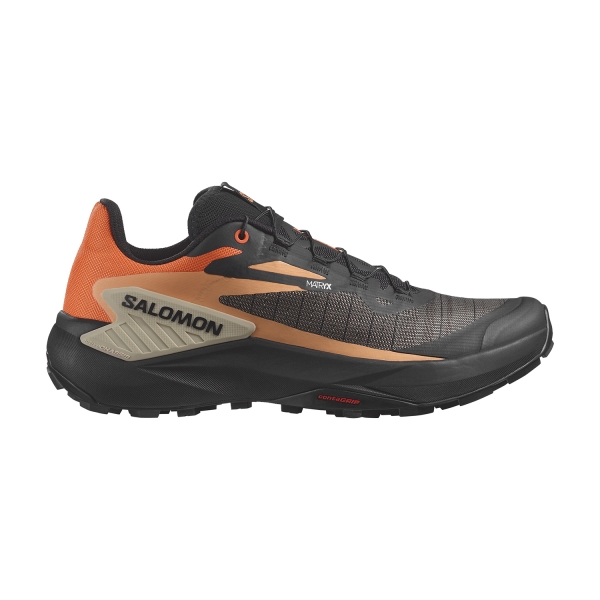 Men's Trail Running Shoes Salomon Genesis  Dragon Fire/Black/Cement L47526100