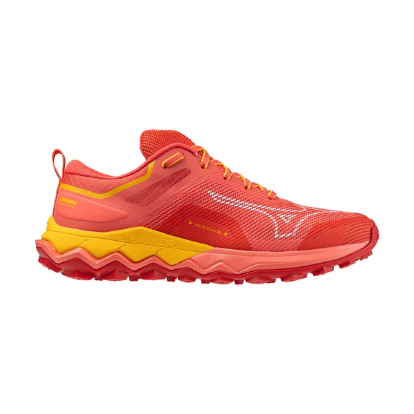 Women's Trail Running Shoes Mizuno Wave Ibuki 4  Dubarry/White/Citrus J1GK227381