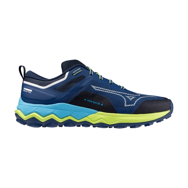 Men's Trail Running Shoes Mizuno Wave Ibuki 4  Navy Peony/White/Sharp Green J1GJ227362