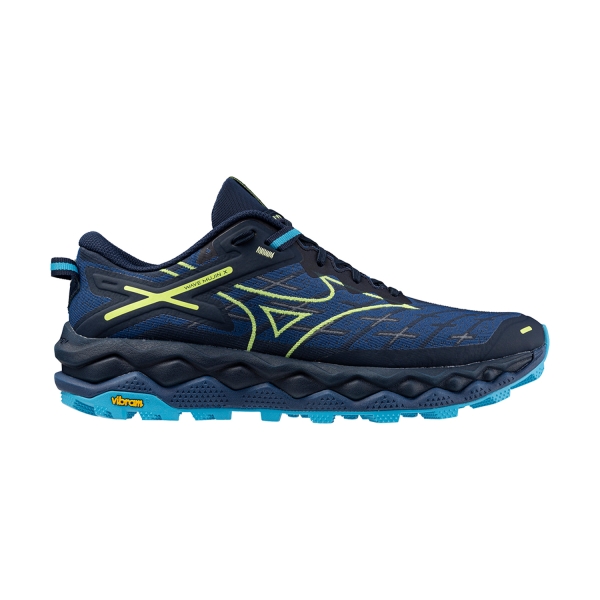 Scarpe Trail Running Uomo Mizuno Wave Mujin 10  Dress Blues/Sharp Green/Swim Cap J1GJ247002