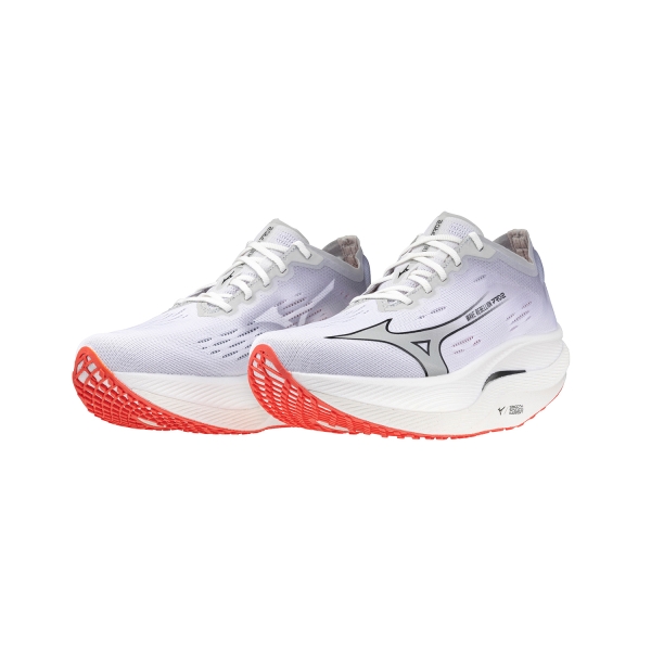 Mizuno Wave Rebellion Pro 2 - White/Harbor Mist/Cayenne