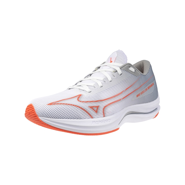 Mizuno Wave Rebellion Sonic 2 - White/Hot Coral/Harbor Mist