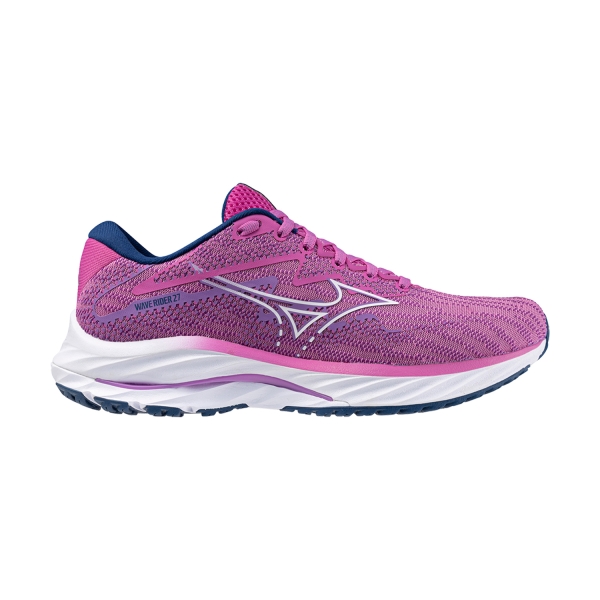 Women's Neutral Running Shoes Mizuno Wave Rider 27  Rosebud/White/Navy Peon J1GD230373