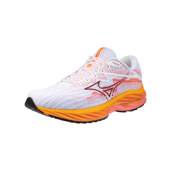 Mizuno Wave Rider 27 - White/Black/Dubarry