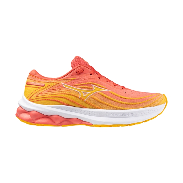 Women's Neutral Running Shoes Mizuno Wave Skyrise 5  Dubarry/White/Citrus J1GD240922