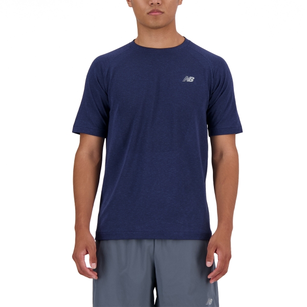 Men's Running T-Shirt New Balance Athletics Logo TShirt  NB Navy MT41080NNY