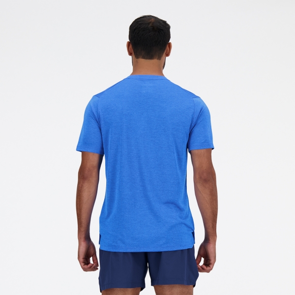 New Balance Athletics Run Camiseta - Blue Oasis/Heather