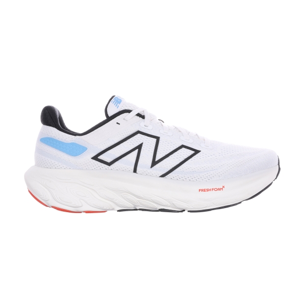 Men's Neutral Running Shoes New Balance Fresh Foam X 1080v13  White/Black/Coastal Blue M108013A