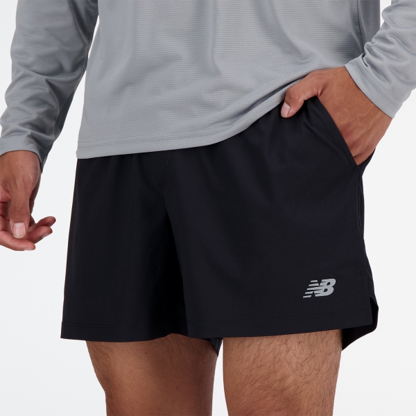 New Balance Performance Logo 2 in 1 5in Shorts - Black