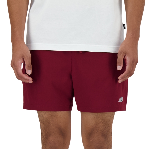 Pantalone cortos Running Hombre New Balance Performance 5in Shorts  Mineral Red MS41227MCR