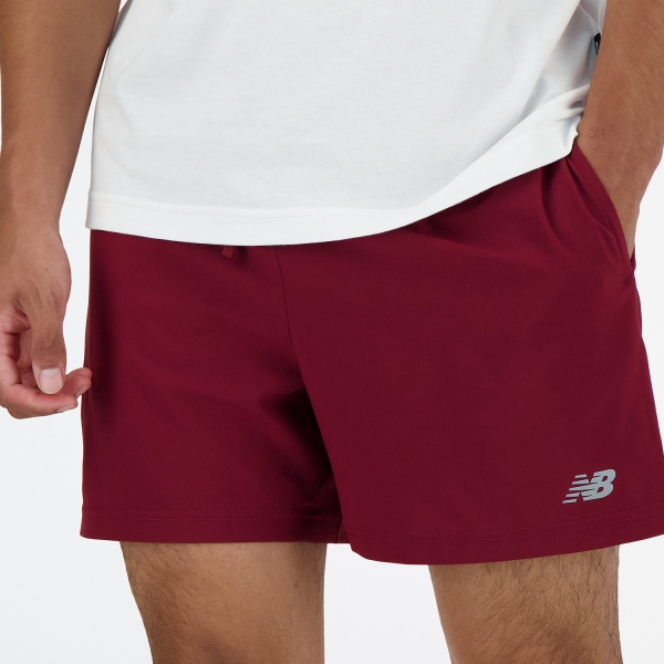 New Balance Performance 5in Shorts - Mineral Red