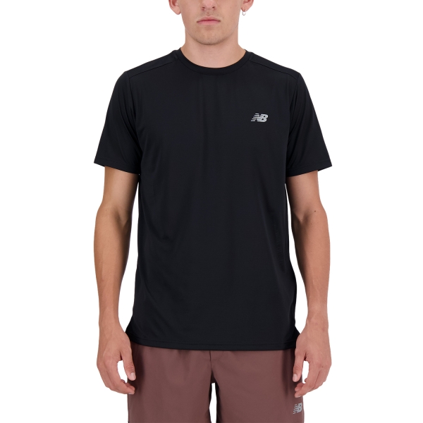Men's Running T-Shirt New Balance Performance TShirt  Black MT41222BK
