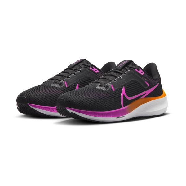 Nike Air Zoom Pegasus 40 - Black/Hyper Violet/Laser Orange/White