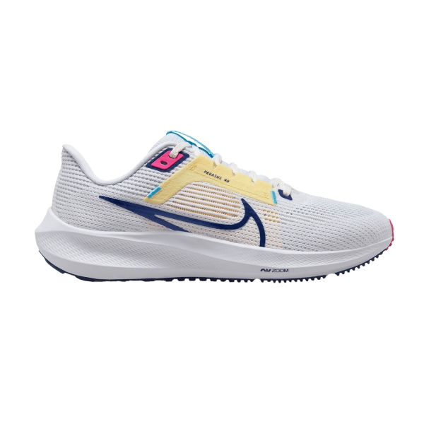 Women's Neutral Running Shoes Nike Air Zoom Pegasus 40  White/Deep Royal Blue/Photon Dust DV3854105