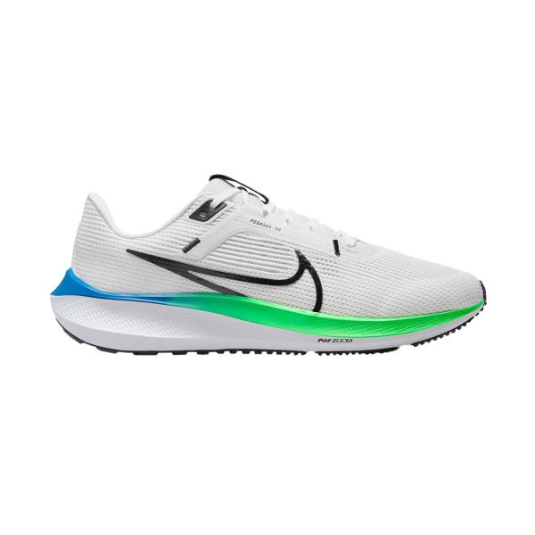 Zapatillas Running Neutras Hombre Nike Air Zoom Pegasus 40  Platinum Tint/Black/White/Green Strike DV3853006