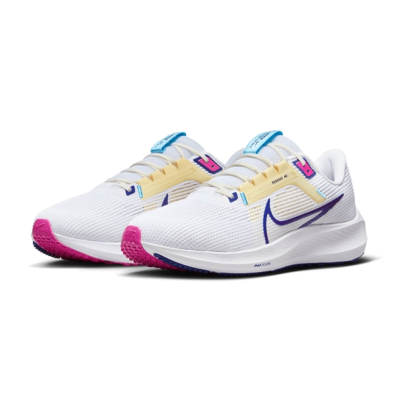 Nike Air Zoom Pegasus 40 - White/Deep Royal Blue/Photon Dust