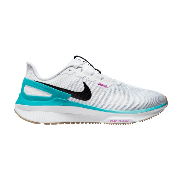 Woman's Structured Running Shoes Nike Air Zoom Structure 25  White/Saturn Gold/Sail/Dusty Cactus DJ7884103