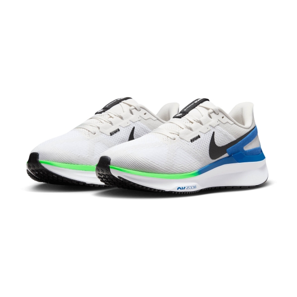 Nike Air Zoom Structure 25 - White/Black/Platinum Tint/Star Blue