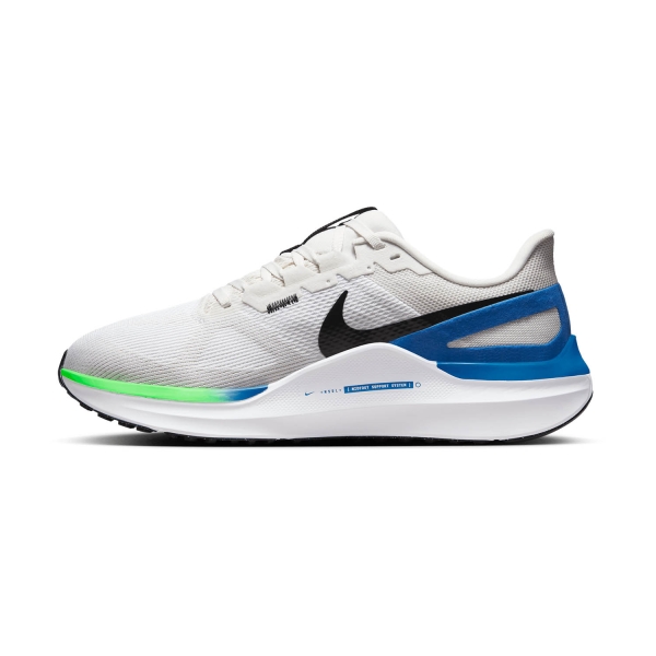 Nike Air Zoom Structure 25 - White/Black/Platinum Tint/Star Blue