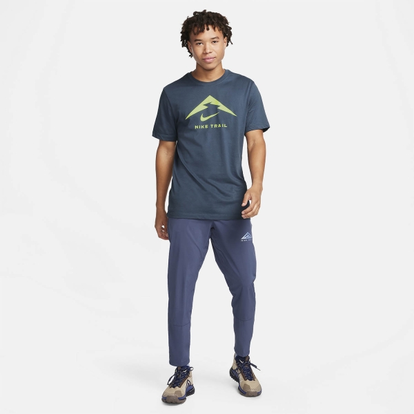 Nike Dri-FIT Trail Logo Camiseta - Thunder Blue