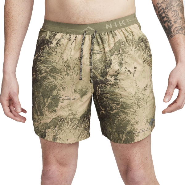 Pantalone cortos Running Hombre Nike DriFIT Trail Stride 7in Shorts  Medium Olive/Black FN3314222