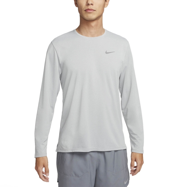 Men's Running Shirt Nike DriFIT UV Miler Shirt  Grey Fog/Particle Grey/Reflective Silver FB7070097