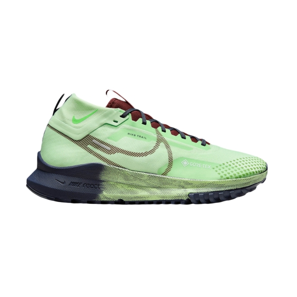 Men's Trail Running Shoes Nike React Pegasus Trail 4 GTX  Vapor Green/Dark Team Red/Thunder Blue DJ7926303