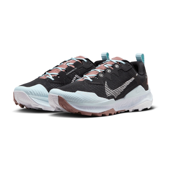 Nike React Wildhorse 8 - Black/White/Glacier Blue/Football Grey