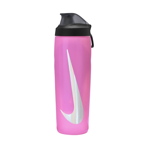 Accesorios Hidratación Nike Refuel Locking Cantimplora  Pink Spell/Black/Silver Iridescent N.100.7668.637.24