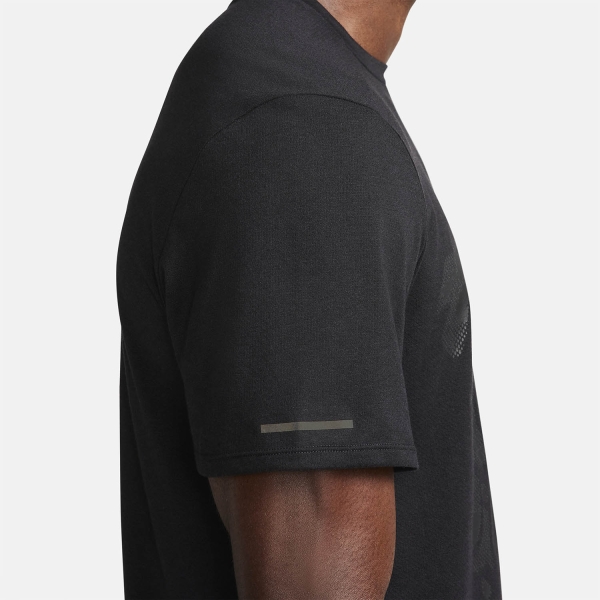 Nike Rise 365 T-Shirt - Black/Reflective Black