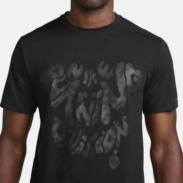 Nike Rise 365 T-Shirt - Black/Reflective Black