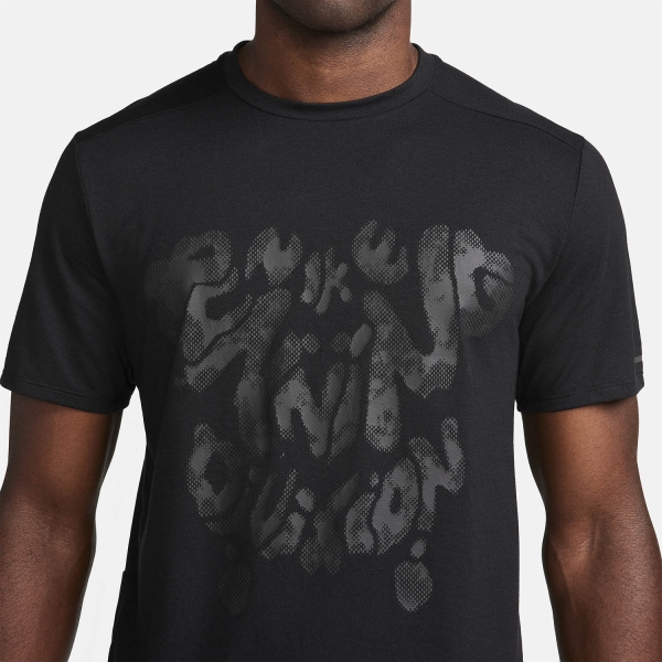 Nike Rise 365 T-Shirt - Black/Reflective Black