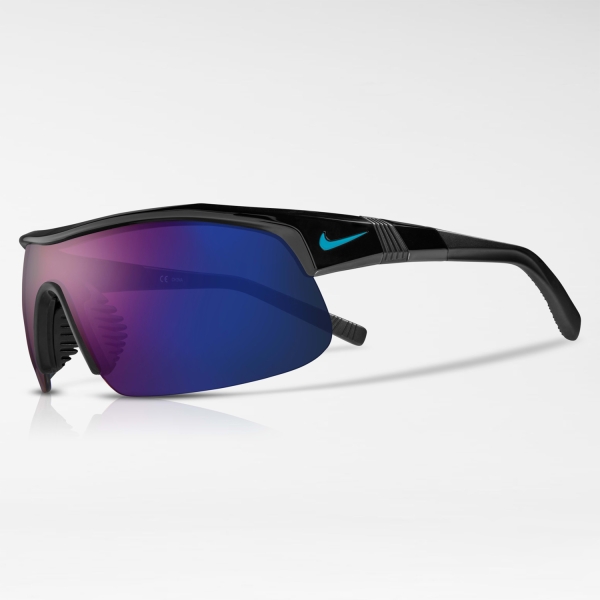 Nike Show X1 Sunglasses - Black/Blue Mirror