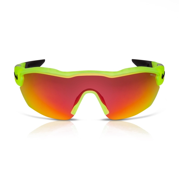 Running Sunglasses Nike Show X3 Elite L Road Sunglasses  Matte Volt/Road/Red Mirror 46499012