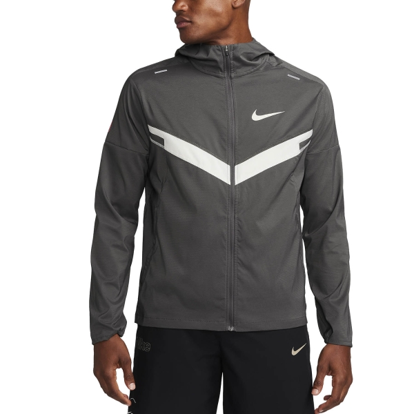 Men's Running Jacket Nike Repel Windrunner Ekiden Jacket  Medium Ash/Light Bone FQ8016254