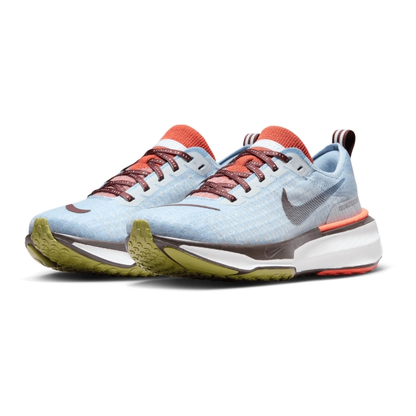 Nike ZoomX Invincible Run Flyknit 3 - Light Armony Blue/Earth/Cosmic Clay/White
