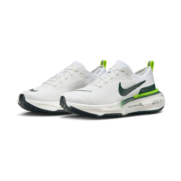 Nike ZoomX Invincible Run Flyknit 3 - White/Pro Green/Volt/Black