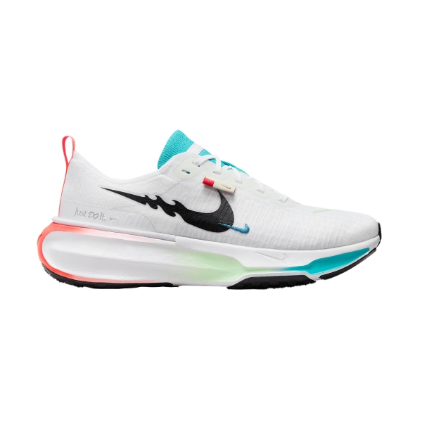 Men's Neutral Running Shoes Nike ZoomX Invincible Run Flyknit 3 Wide  White/Black/Dusty Cactus/Bright Crimson FZ5056103