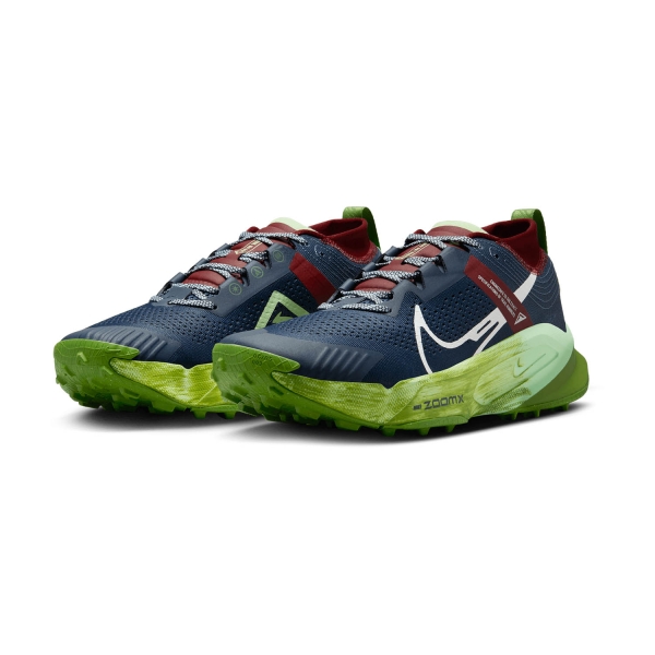 Nike ZoomX Zegama Trail - Thunder Blue/Summit White/Chlorophyll