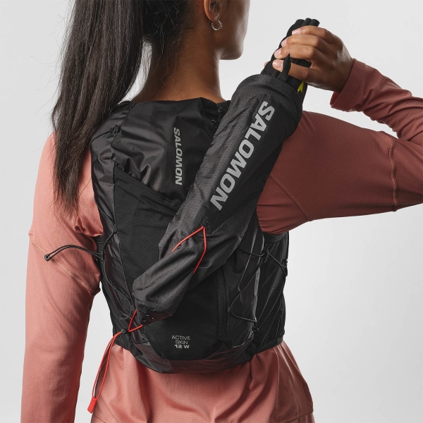 Salomon Active Skin 12 Women Set Backpack - Black