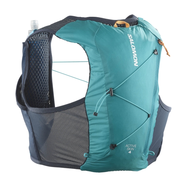Hydro Backpacks Salomon Active Skin 4 Set Backpack  Tahitian Tide/Carbon/Peacock Blue LC2178500