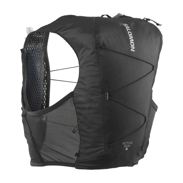 Hydro Backpacks Salomon Active Skin 8 Set Backpack  Black/Metal LC2177800