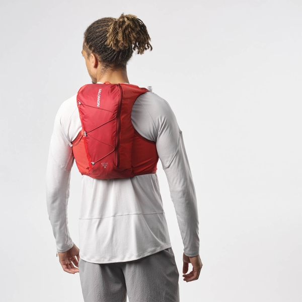 Salomon Active Skin 8 Set Backpack - Red Dahlia/High Risk Red