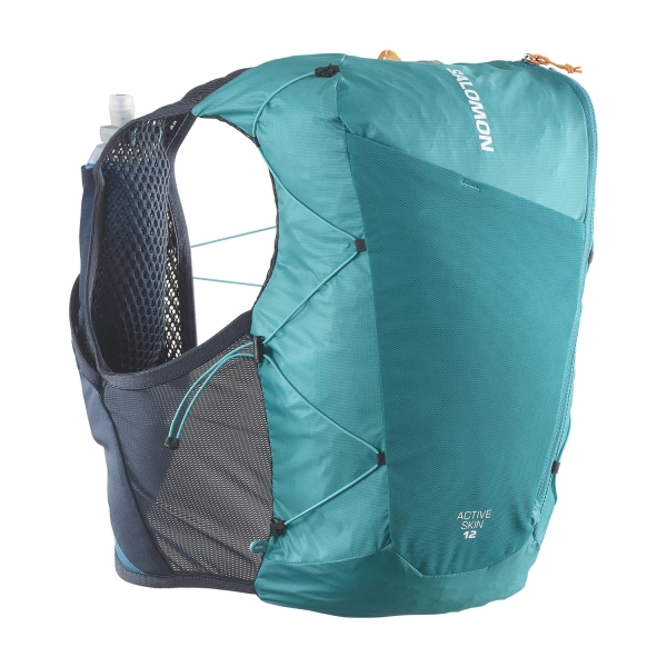 Hydro Backpacks Salomon Active Skin 12 Set Backpack  Tahitian Tide/Carbon/Peacock Blue LC2177700