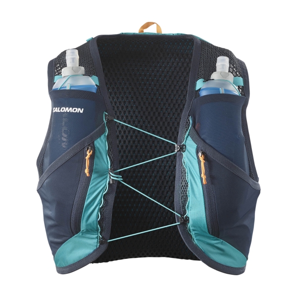 Salomon Active Skin 12 Set Backpack - Tahitian Tide/Carbon/Peacock Blue