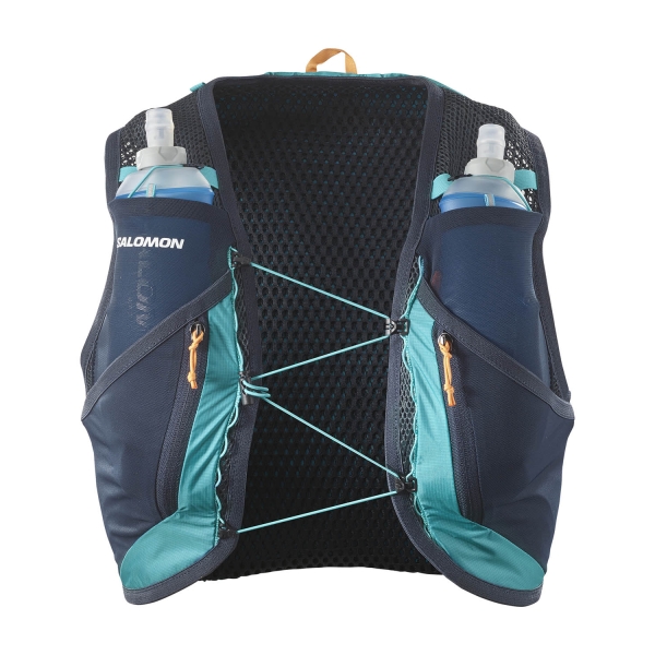 Salomon Active Skin 12 Set Mochila - Tahitian Tide/Carbon/Peacock Blue